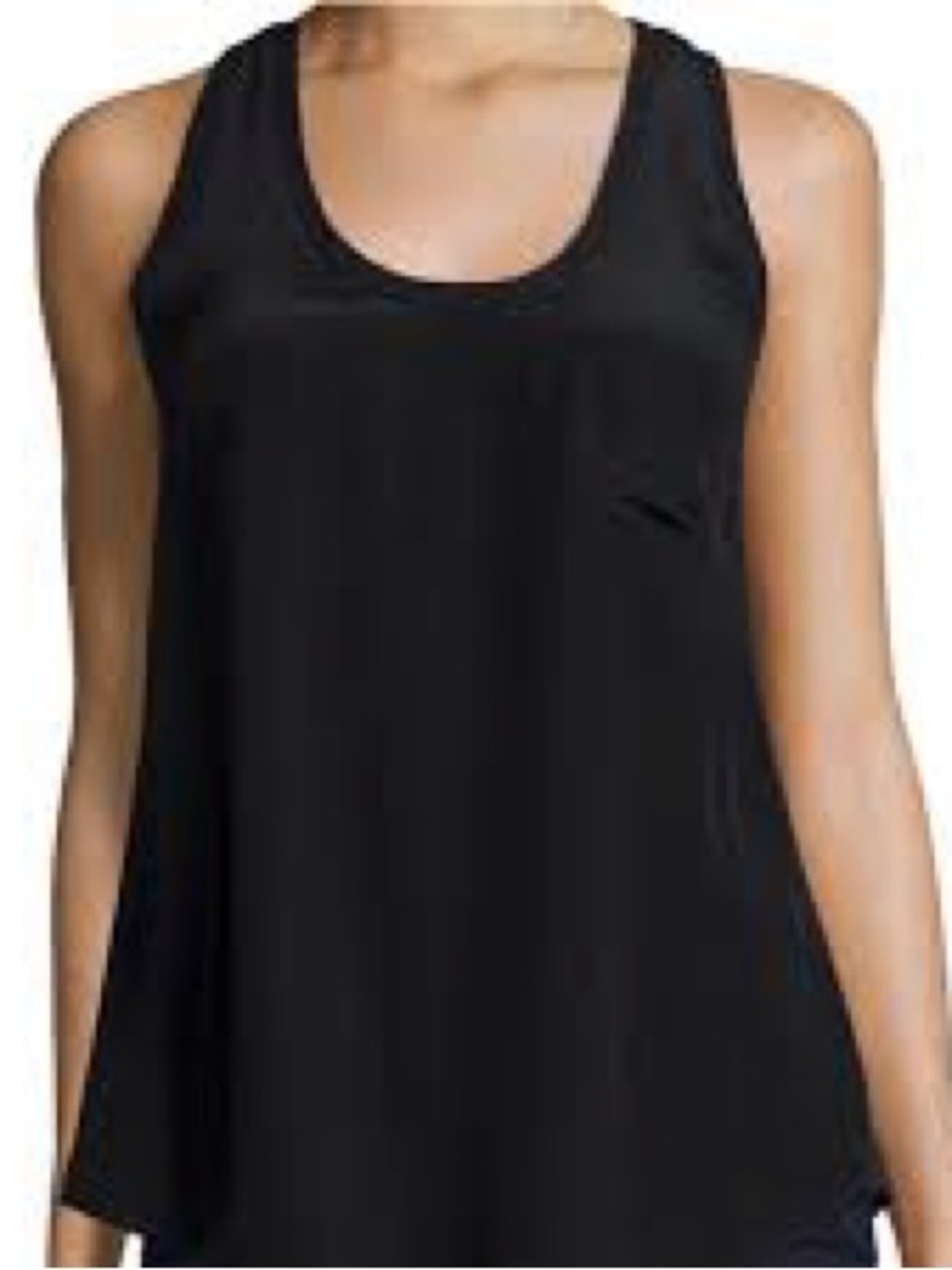 Joie Black 100% Silk Racerback Tank Top – Size Small